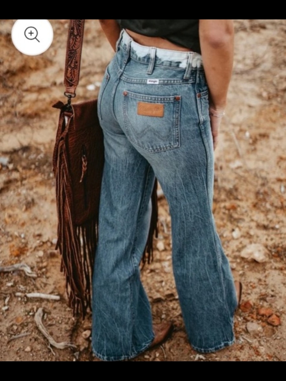 Wrangler Mid Rise Wanderer Flare Leg Jeans Size 25